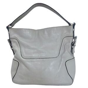 Michael Kors Brookville Cream Hobo Bag Leather Shoulder Bag Purse